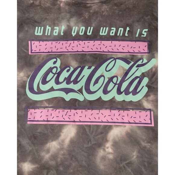 2 for $20 Coca-Cola Vintage Inspired  Crop Top Tie Dye Size - Picture 1 of 4